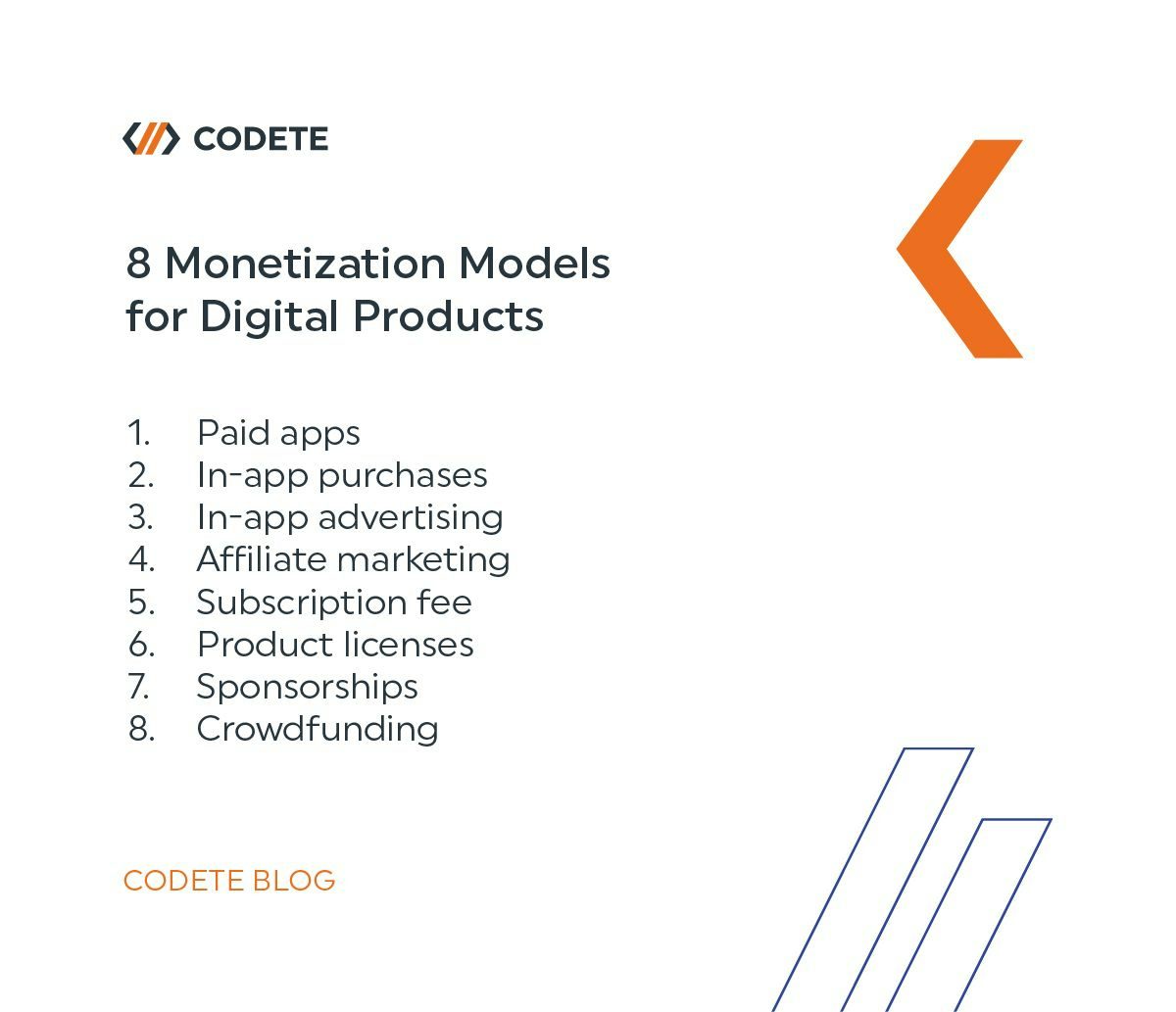 codete top 8 most popular monetization models for digital products graph1 3cc76e3450